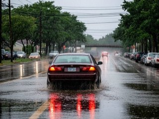 Экстренное предупреждение для водителей и пешеходов из-за сильных дождей в Шахтах