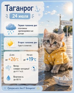 Прогноз погоды на 24 июля: дожди сменятся солнечными днями